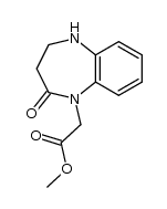 methyl (2-oxo-2,3,4,5-tetrahydro-1,5-benzo[b]diazepin-1-yl)acetate Structure