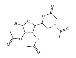 2,3,5,6-Tetra-O-acetyl--D- calaclofurunosvl bromide structure