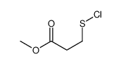 methyl 3-chlorosulfanylpropanoate结构式