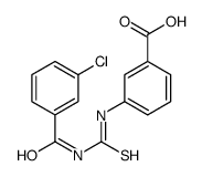 3-[(3-chlorobenzoyl)carbamothioylamino]benzoic acid Structure