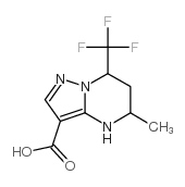 5-甲基-7-三氟甲基-4,5,6,7-四氢吡唑并[1,5-a]嘧啶-3-羧酸结构式