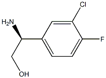 (S)-2-氨基-2-(3-氯-4-氟苯基)乙醇结构式