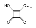 1-Methoxy-2-hydroxycyclobutene-3,4-dione结构式