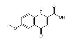 6-methoxy-4-oxo-1,4-dihydroquinoline-2-carboxylic acid结构式