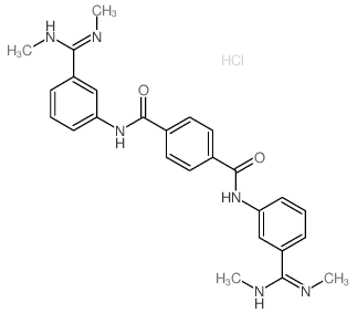 N,N-bis[3-(N,N-dimethylcarbamimidoyl)phenyl]benzene-1,4-dicarboxamide结构式