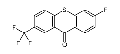 6-fluoro-2-(trifluoromethyl)-9H-thioxanthen-9-one structure