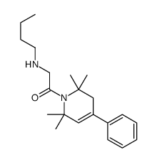 1,2,3,6-Tetrahydro-1-(N-butylglycyl)-4-phenyl-2,2,6,6-tetramethylpyridine结构式