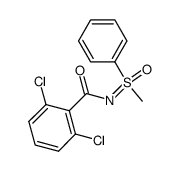 N-(2,6-Dichlorobenzoyl)-S-methyl-S-phenylsulfoximide结构式