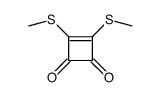 3,4-bis(methylsulfanyl)cyclobut-3-ene-1,2-dione Structure