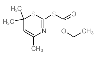 O-Ethyl S-(4,6,6-trimethyl-6H-1,3-thiazin-2-yl) thiocarbonate Structure