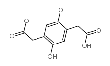 2,5-DIHYDROXY-1,4-BENZENEDIACETIC ACID Structure