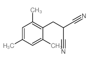 2-[(2,4,6-trimethylphenyl)methyl]propanedinitrile结构式