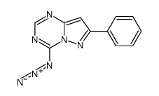 4-azido-7-phenylpyrazolo-(1,5a)-1,3,5-triazine结构式