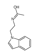 N-(2-indol-1-ylethyl)acetamide Structure