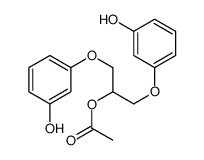 1,3-bis(3-hydroxyphenoxy)propan-2-yl acetate Structure