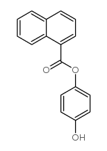 1-Naphthalenecarboxylic acid, 4-hydroxyphenyl ester structure