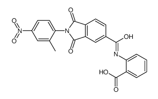 2-[[2-(2-methyl-4-nitrophenyl)-1,3-dioxoisoindole-5-carbonyl]amino]benzoic acid Structure