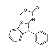 methyl N-(3-phenyl-1,3-benzothiazol-2-ylidene)carbamate Structure