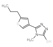 4-甲基-5-(5-丙基噻吩-3-基)-4H-1,2,4-噻唑-3-硫醇图片