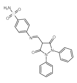 4-((3,5-Dioxo-1,2-diphenyl-pyrazolidin-4-ylmethylene)amino)benzenesulfonamide picture