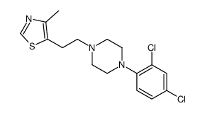 5-[2-[4-(2,4-dichlorophenyl)piperazin-1-yl]ethyl]-4-methyl-1,3-thiazole Structure