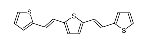 2,5-bis-(2-thiophen-2-yl-vinyl)-thiophene结构式