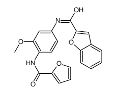 N-[4-(furan-2-carbonylamino)-3-methoxyphenyl]-1-benzofuran-2-carboxamide Structure