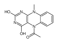 5-acetyl-10-methyl-1H-benzo[g]pteridine-2,4-dione结构式