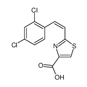 2-[2-(2,4-dichlorophenyl)ethenyl]-1,3-thiazole-4-carboxylic acid结构式