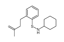 N-[2-(3-methylbut-3-enyl)phenyl]sulfanylcyclohexanamine Structure