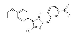 (5Z)-3-(4-ethoxyphenyl)-5-[(3-nitrophenyl)methylidene]-2-sulfanylideneimidazolidin-4-one Structure