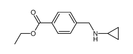 4-Cyclopropylaminomethyl-benzoic acid ethyl ester结构式