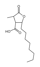 (2S,3R,4S)-4-methyl-2-octyl-5-oxooxolane-3-carboxylic acid Structure