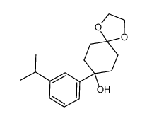 8-(3-isopropylphenyl)-1,4-dioxa-spiro[4.5]decane-8-alcohol Structure