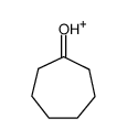 1-hydroxycycloheptyl cation结构式