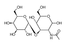 N-((3R,4R,5S,6R)-2,5-dihydroxy-6-(hydroxymethyl)-4-(((2R,3R,4S,5R,6R)-3,4,5-trihydroxy-6-(hydroxymethyl)tetrahydro-2H-pyran-2-yl)oxy)tetrahydro-2H-pyran-3-yl)acetamide Structure