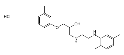 1-[2-(2,5-dimethylanilino)ethylamino]-3-(3-methylphenoxy)propan-2-ol,hydrochloride Structure