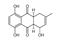 (1RS,4aRS,9aRS)-1,5,8-trihydroxy-3-methyl-1,4,4a,9a-tetrahydro-9,10-anthraquinone Structure