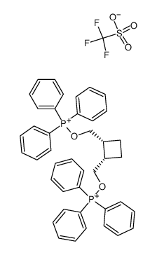 cis-Cyclobutane-1,2-diylbis[(methyleneoxy)triphenylphosphonium triflate] Structure