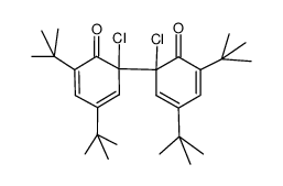 6,6'-bis(2,4-di-tert-butyl-6-chlorocyclohexa-2,4-dien-1-one) Structure