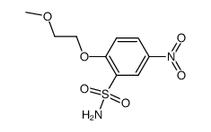 2-(2-methoxyethoxy)-5-nitrobenzenesulphonamide结构式