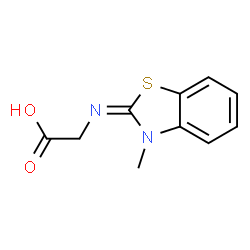 Glycine, N-(3-methyl-2(3H)-benzothiazolylidene)- (9CI)结构式