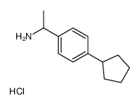 1-(4-cyclopentylphenyl)ethanamine,hydrochloride结构式