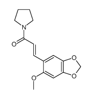 2-methoxy-4',5'-methylenedioxy-trans-cinnamoylpyrrolidine结构式