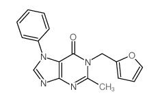 1-(2-furylmethyl)-2-methyl-7-phenyl-purin-6-one picture