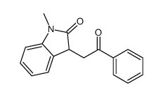 1-methyl-3-phenacyl-3H-indol-2-one结构式