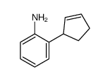 2-cyclopent-2-en-1-ylaniline结构式