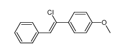 p-Methoxy-α-chlorostilbene Structure