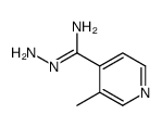 4-Pyridinecarboximidic acid,3-methyl-,hydrazide structure