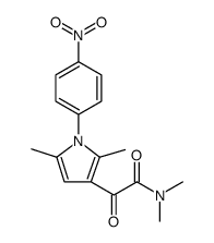 1H-Pyrrole-3-acetamide, N,N,2,5-tetramethyl-1-(4-nitrophenyl)-α-oxo Structure